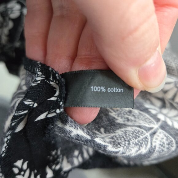 The Limited Dark Floral Babydoll Mini Dress Size 10 Whimsigoth Fairy Grunge Y2K - Picture 10 of 11